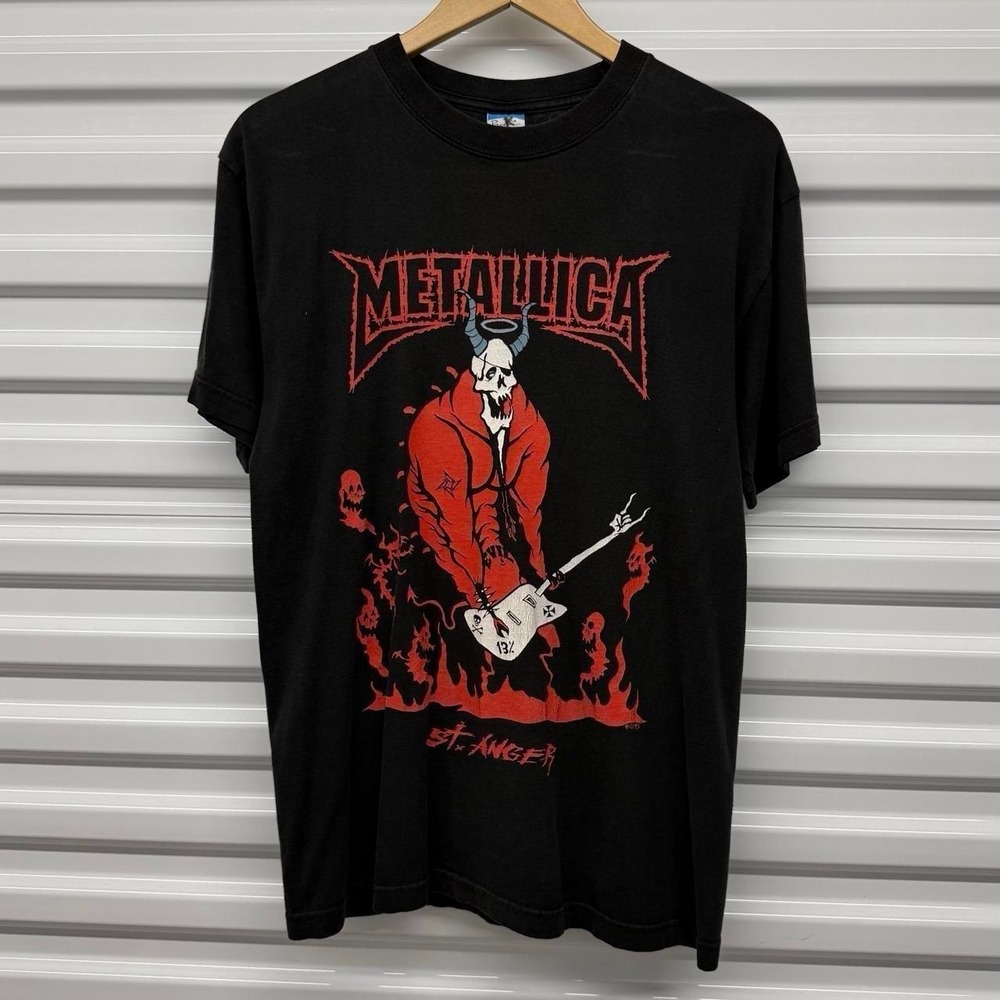 VTG 2004 Metallica St. Anger Rock Concert Band T-Shirt Size M